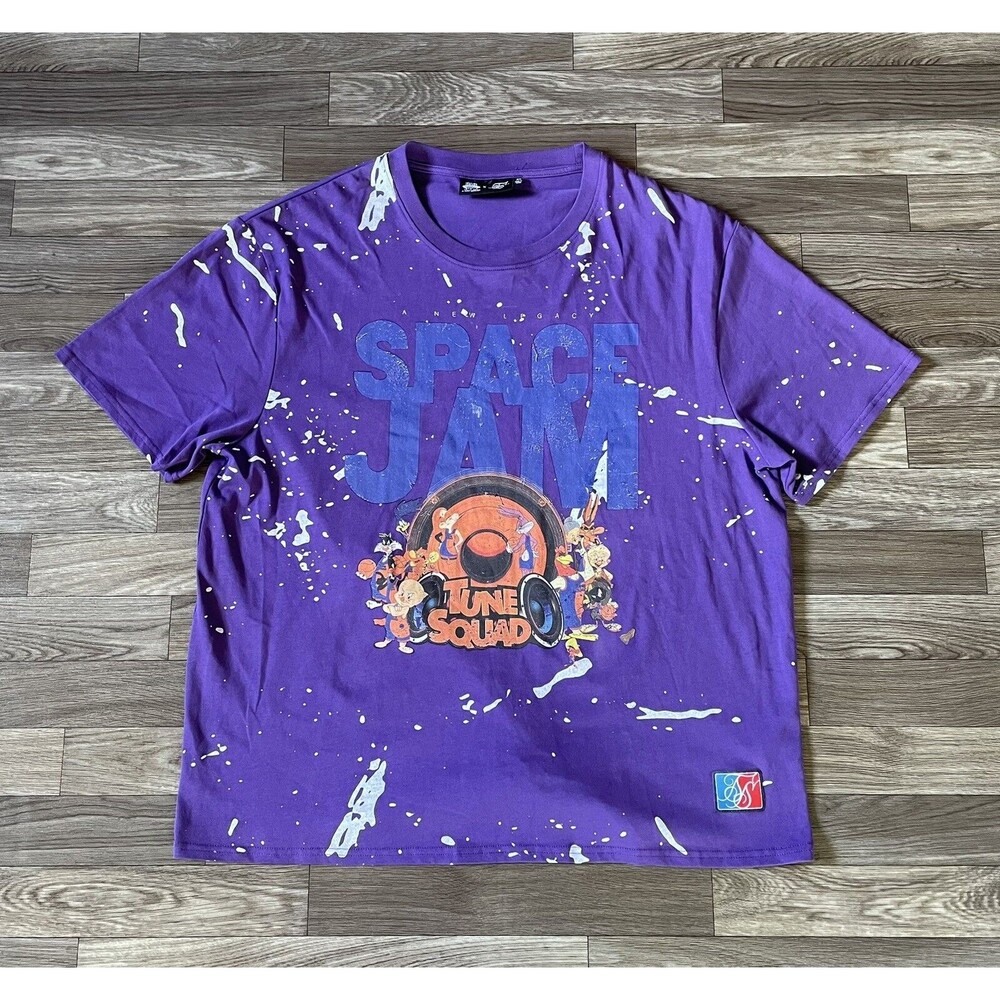 Space Jam A New Legacy Shirt Men’s XL Purple White Tune Squad Retro